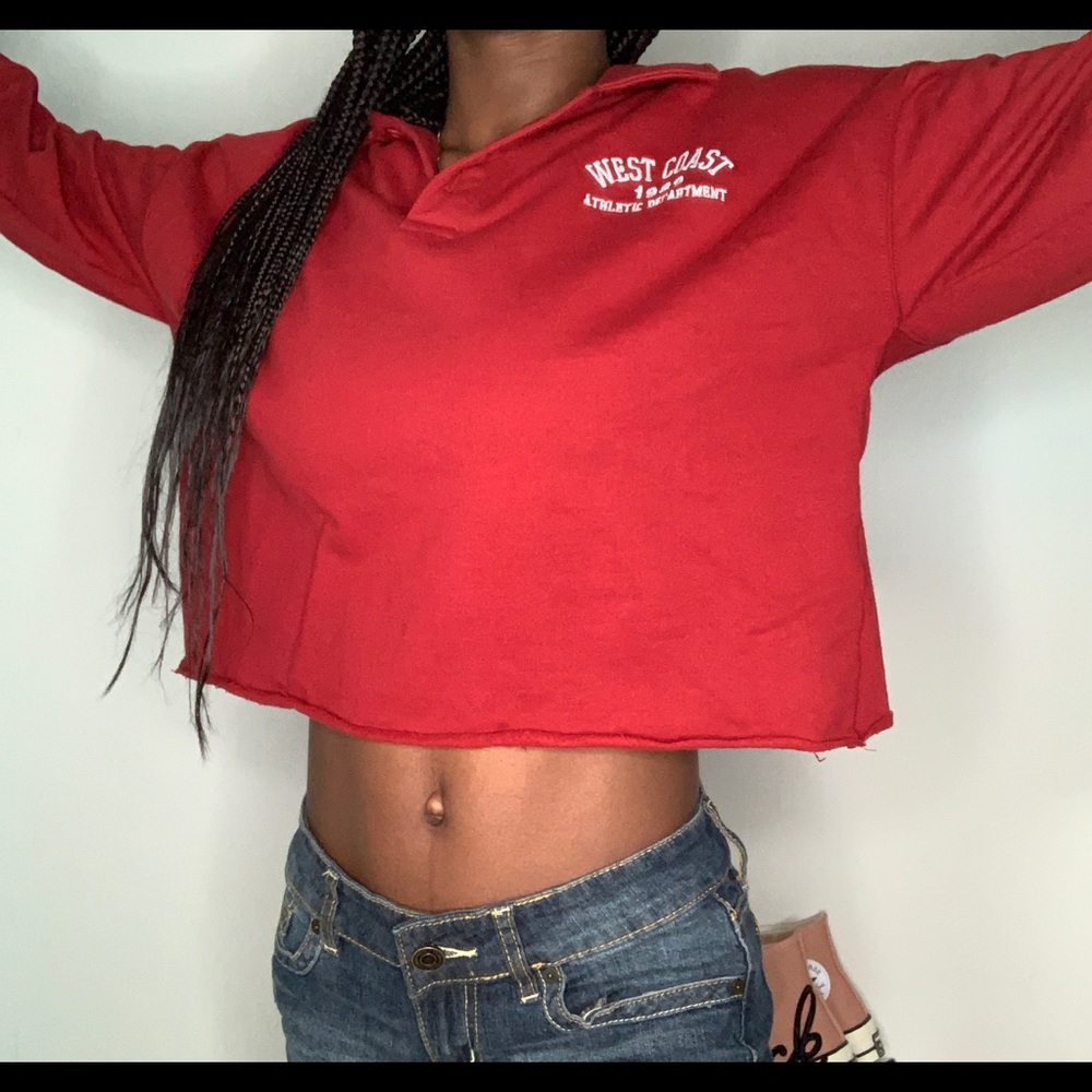 Long sleeve cropped shirt